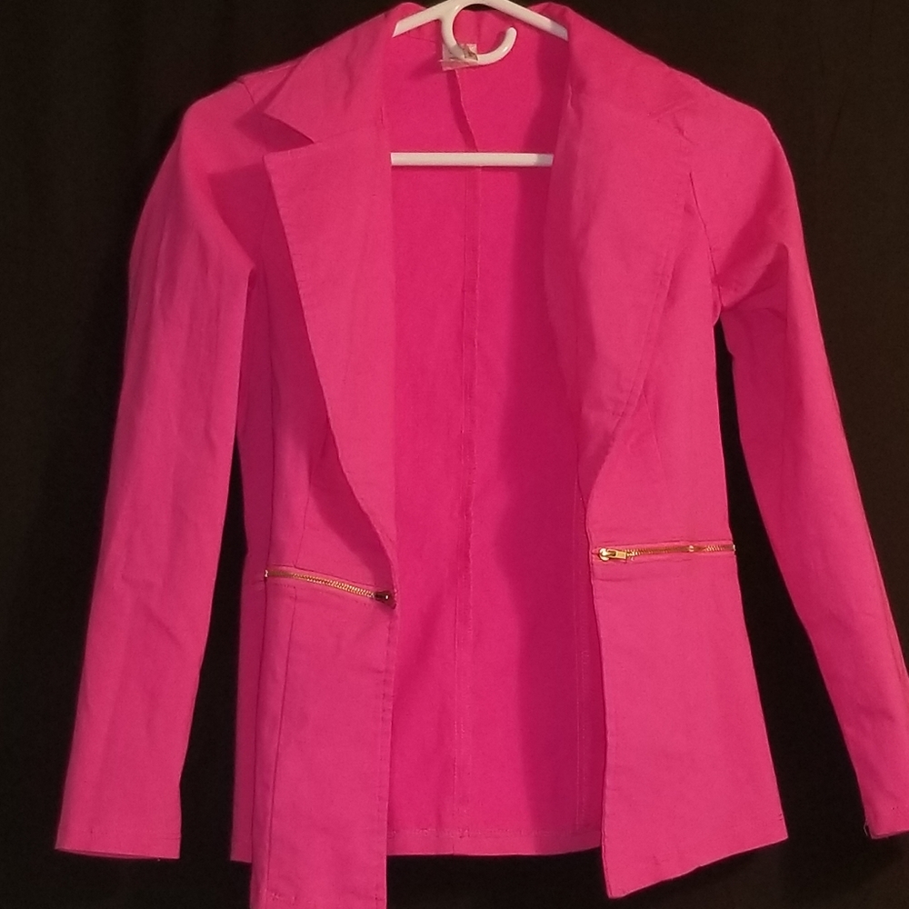 Pink blazer Top